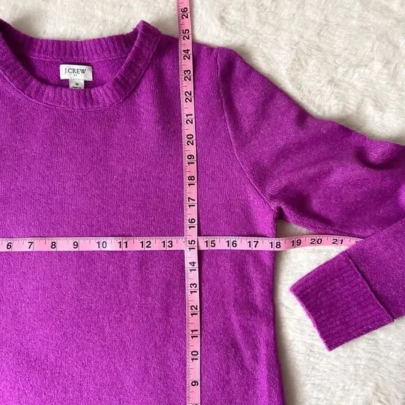 J. Crew Purple Crew-Neck Sweater Size Small - Picture 3 of 5